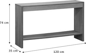 Κονσόλα Focused pakoworld MDF φυσικό 120x35x74εκ