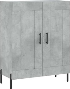 vidaXL Ντουλάπι Γκρι Σκυροδέματος 69,5x34x180 εκ. Επεξεργασμένο Ξύλο