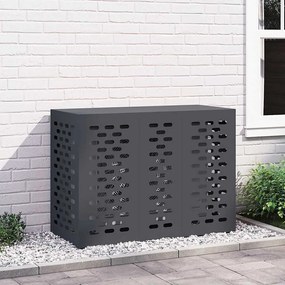 vidaXL Κάλυμμα κλιματιστικού Ανθρακί 110 x 50 x 80 cm Ατσάλι