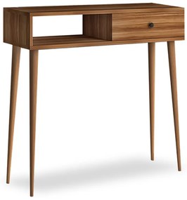 Κονσόλα μελαμίνης Napoli Megapap χρώμα καρυδί 90x29x88εκ.-GP022-0070,3