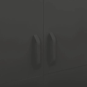 vidaXL Ντουλάπα Ανθρακί 90 x 50 x 180 εκ. από Ατσάλι