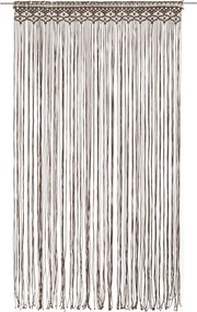 vidaXL Κουρτίνα Μακραμέ Taupe 140 x 240 εκ. Βαμβακερή