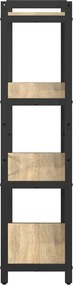 vidaXL Ράφι Βιβλίων Δρύς Sonoma 80 x 30 x 120 εκ Επεξεργασμένο ξύλο
