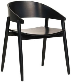 Πολυθρόνα Canop HM9950.02 56,5x61x74cm Black Wood