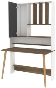 Γραφείο Wood 322RTC1318 120x60x196,6cm White-Walnut