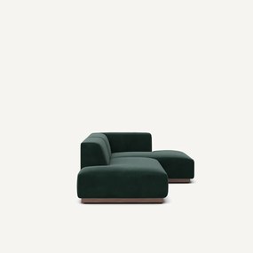 Γωνιακός δεξιός καναπές με βελούδινη ταπετσαρία, Jacopo