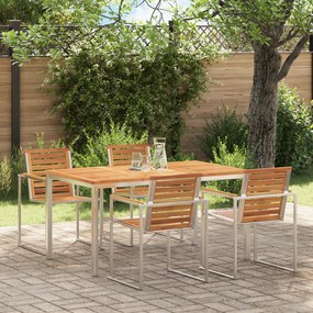 vidaXL Τραπέζι Εξωτερικού Χώρου 150x90x75 εκ Μασίφ Ξύλο Ακακίας