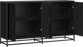 vidaXL Πλαϊνό γραφείο Μαύρη Δρυς 134 x 35 x 76 εκ. Επεξεργασμένο Ξύλο