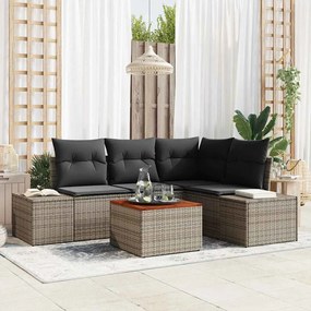 vidaXL Σετ Καναπέ Κήπου 5 pcs Γκρι