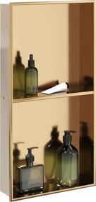 vidaXL Εσοχή Ντους Βουρστ. Χρυσό 32x62x9 εκ. Αν. Ατσάλι