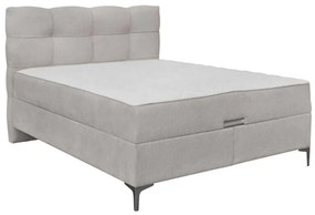 Bed Korleone New with Mattress Μπέζ, 140x200 εκ.