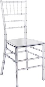 Καρέκλα Tiffany pakoworld διάφανο pc 38.5x46x88εκ