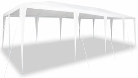 vidaXL Σκηνή Πάρτυ Λευκό 800 x 400 x 266 εκ Πολυεστέρας και Χάλυβας