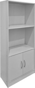 Βιβλιοθήκη Tekaro pakoworld λευκή 60x30x120εκ