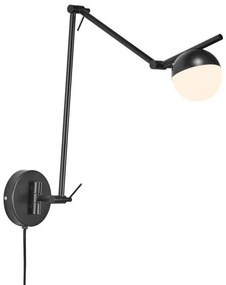 Απλίκα Φωτιστικό Τοίχου G9 5W IP20 Contina Nordlux-2010971003-Μαύρο 2010971003
