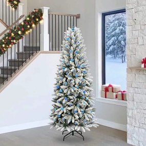 vidaXL Τεχνητό Χριστουγεννιάτικο Δέντρο με 300 LED Λευκό 240 cm
