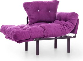 Πολυθρόνα Μοβ NITTA SINGLE 70x95x85