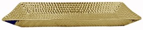 Διακοσμητική Πιατέλα Κεραμική Χρυσή Art Et Lumiere 39,5x14x3,5εκ. 13318