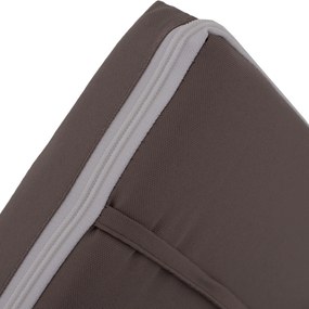 ΜΑΞΙΛΑΡΙ ΞΑΠΛΩΣΤΡΑΣ POLYESTER CHIOS ΓΚΡΙ HM11234.10P 192x58x6 εκ.