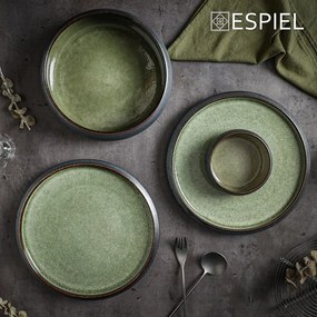 PEBBLE ΠΙΑΤΟ ΣΤΡΟΓΓΥΛΟ ΚΑΦΕ-ΠΡΑΣΙΝΟ 29Χ29Χ5ΕΚ