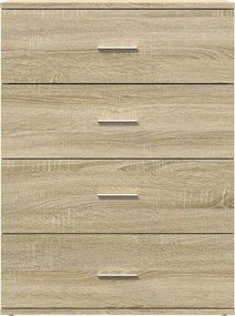 vidaXL Βοηθητικά Ντουλάπια 2τεμ. Sonoma Δρυς 60x39x80εκ. Επεξεργ. Ξύλο