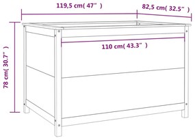 ΖΑΡΝΤΙΝΙΕΡΑ ΥΠΕΡΥΨΩΜΕΝΗ ΜΕΛΙ 119,5X82,5X78 ΕΚ. ΑΠΟ ΜΑΣΙΦ ΠΕΥΚΟ 825313