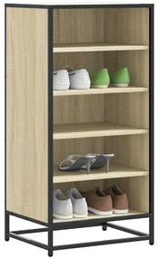 vidaXL Παπουτσοθήκη Sonoma Δρυς 48x38x97,5 εκ. από Επεξεργασμένο Ξύλο
