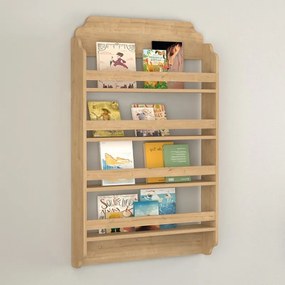 Megapap Επιτοίχια Βιβλιοθήκη - Ραφιέρα Montessori Sapphire Oak