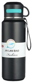 Φορητό παγούρι-θερμός με φλιτζάνι 800ml CF8279 Μαύρο