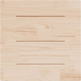 vidaXL Επιφάνεια Τραπεζιού Τετράγωνη Λευκή 80x80x2,5 εκ. Μασίφ Πεύκο