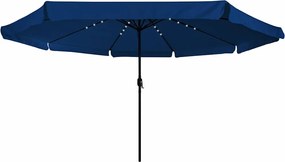 vidaXL Ομπρέλα Κήπου Αζούρ μπλε 395 x 395 x 245 εκ. Πολυεστέρας