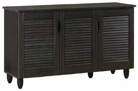 Παπουτσοθήκη Mesa 217, Σκούρο καφέ, 114x68x34cm, Πλαστικοποιημένη μοριοσανίδα