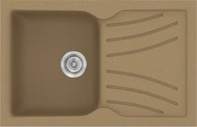 Sanitec Classic 337 (86×50) - Γρανιτένιος νεροχύτης - Metallic COFFE