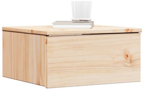vidaXL Κομοδίνο με συρτάρι Καφέ 37 x 35 x 18.5 εκ Μασίφ ξύλο πεύκου