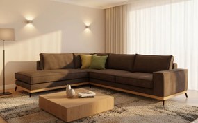 Γωνιακός καναπές Fredrik-Kafe Skouro-Αριστερή