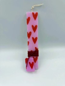 Καρδιές Λαμπάδα με μπρελοκ ν.2 - Σετ Λαμπάδα και Αυγό