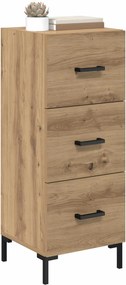 vidaXL Πλαϊνό γραφείο Artisan Oak 34,5 x 34 x 90 εκ.