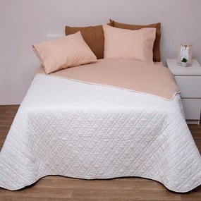 Κουβερλί 5100 Ecru-Beige Viopros Υπέρδιπλo 220x240cm Microfiber