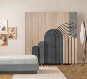 Τετραφυλλη Ντουλαπα Σονομα LONI 52x180x192