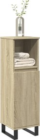 vidaXL Ντουλάπι Μπάνιου Sonoma Δρυς 30x30x100 εκ. Επεξεργασμένο Ξύλο