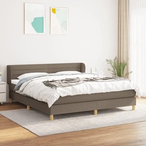 ΚΡΕΒΑΤΙ BOXSPRING ΜΕ ΣΤΡΩΜΑ TAUPE 160X200 ΕΚ. ΥΦΑΣΜΑΤΙΝΟ 3126897