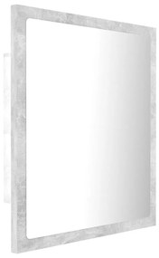 Καθρέφτης Μπάνιου Γκρι Σκυροδέματος 40x8,5x37 εκ. Ακρυλικός - Γκρι