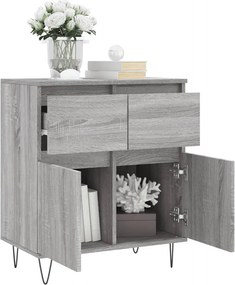 vidaXL Ντουλάπι Γκρι Sonoma 60x35x70 εκ. από Επεξεργασμένο Ξύλο