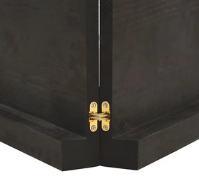 vidaXL Ράφι Τοίχου Σκούρο Καφέ 120x30x(2-6) εκ. Επεξ. Μασίφ Ξύλο Δρυός