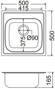 Νεροχύτης Fortinox Valley 25050