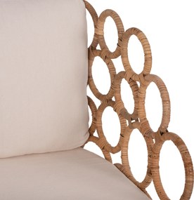 ΠΟΛΥΘΡΟΝΑ RINGER HM9341 ΑΠΟ RATTAN-ΜΕΤΑΛΛΟ ΦΥΣΙΚΟ ΧΡΩΜΑ 65x69x86Y εκ.