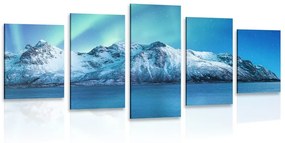 Εικόνα 5 μερών Arctic Aurora Borealis - 100x50
