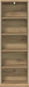 vidaXL Ντουλάπα CD Artisan Δρυς 33 x 23,5 x 97,5 εκ.