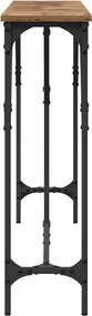 vidaXL Τραπέζι κονσόλας Παλιό Ξύλο 140 x 23 x 75 cm