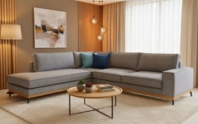 Γωνιακός καναπές Fredrik-Smoke-Αριστερή